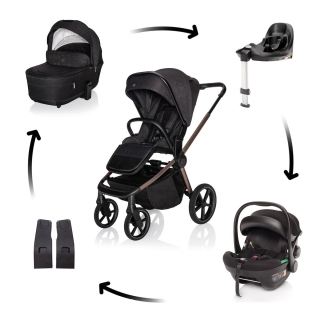 Kombinovaný kočárek Zopa Move Cross 5X Quartz Black + autosedačka XM Plus i-size bundle