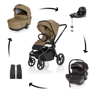 Kombinovaný kočárek Zopa Move Cross 5X Latte Beige + autosedačka XM Plus i-size bundle