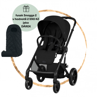 Sportovní kočárek Cybex Balios S Lux Moon Black + fusak Snogga 2 jako dárek