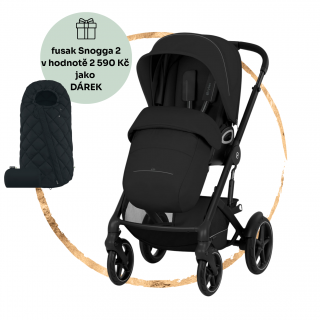 Sportovní kočárek Cybex Talos S Lux Moon Black + fusak Snogga 2 jako dárek