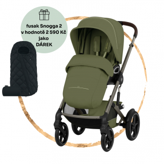Sportovní kočárek Cybex Talos S Lux Moss Green + fusak Snogga 2 jako dárek