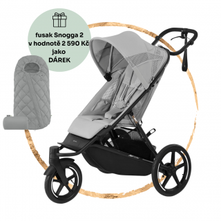 Sportovní kočárek Cybex Avi Spin Fog Grey + fusak Snogga 2 jako dárek
