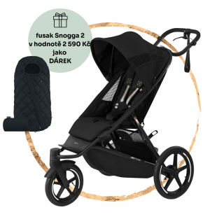 Sportovní kočárek Cybex Avi Spin Moon Black + fusak Snogga 2 jako dárek