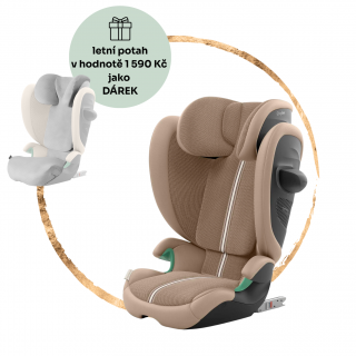 Autosedačka Cybex Solution G2 i-Size Almond Beige (Plus) + letní potah jako dárek