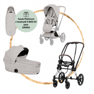 Kombinovaný kočárek Cybex Priam 2026 Style Chrome City Grey