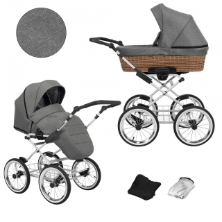 Kombinovaný kočárek Kunert Romantic Classic Grey 06