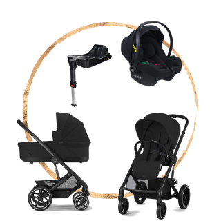 AKČNÍ SET Cybex Balios S Lux Moon Black s autosedačkou Avionaut Cosmo Smart Black