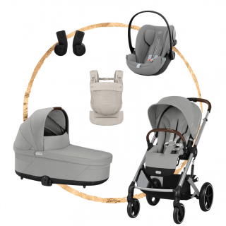 AKČNÍ SET S Cybex Balios S Lux Stone Grey + nosítko Amya
