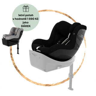 Autosedačka Cybex Sirona G3 i-Size Moon Black (Plus) + letní potah jako dárek